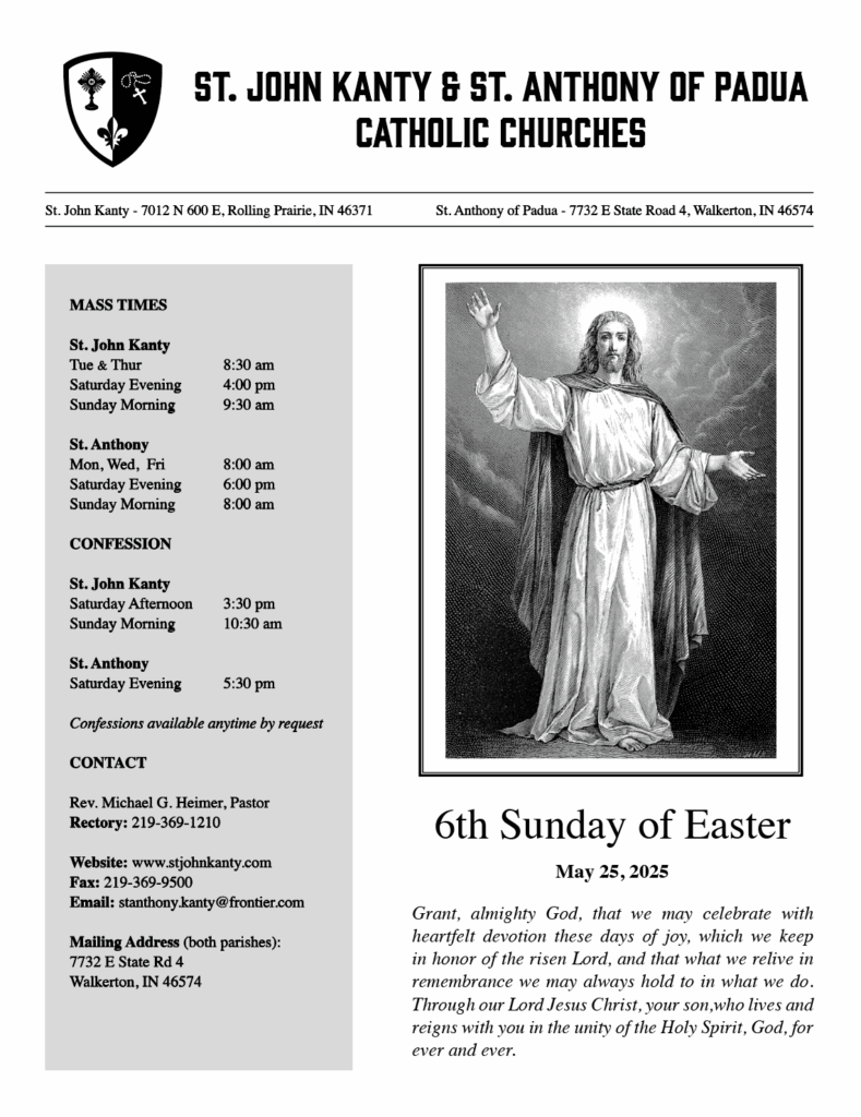 2025 6th Sunday of Easter